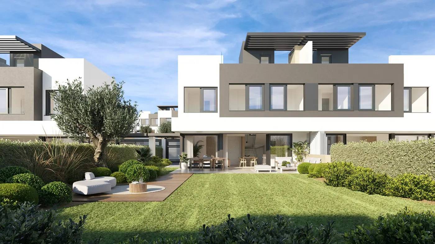 Bliźniacze Wille z Solarium i Widokiem na Morze przy Polu Golfowym – Serene Atalaya, Estepona — Estepona, Hiszpania