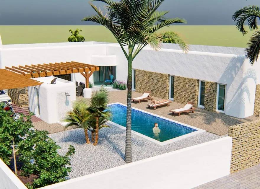 Willa w Stylu Ibizy z Prywatnym Basenem i Pergolą na Costa Blanca — Albir, Hiszpania (zdjęcie 2 z 15)