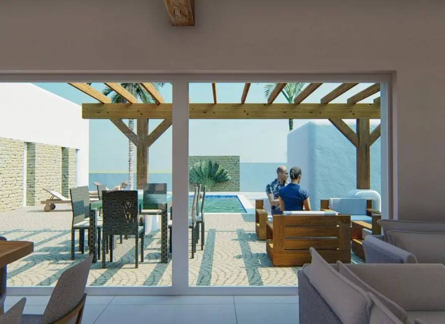 Willa w Stylu Ibizy z Prywatnym Basenem i Pergolą na Costa Blanca — Albir, Hiszpania (zdjęcie 10 z 15)