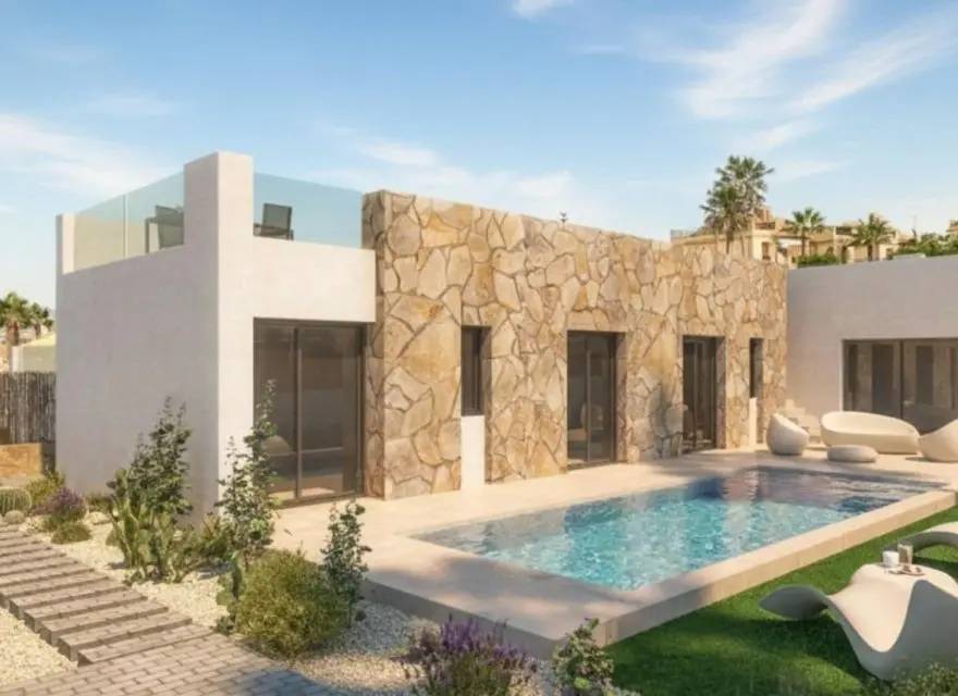 Butikowe Wille z Basenem i Solarium w Drugiej Linii Pola Golfowego — Algorfa, Hiszpania (zdjęcie 1 z 14)
