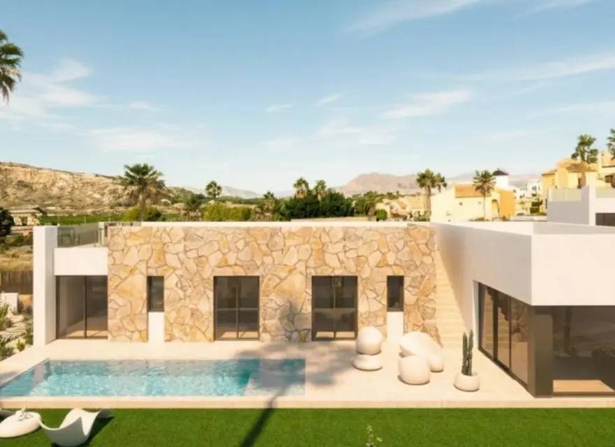 Butikowe Wille z Basenem i Solarium w Drugiej Linii Pola Golfowego — Algorfa, Hiszpania (zdjęcie 4 z 14)