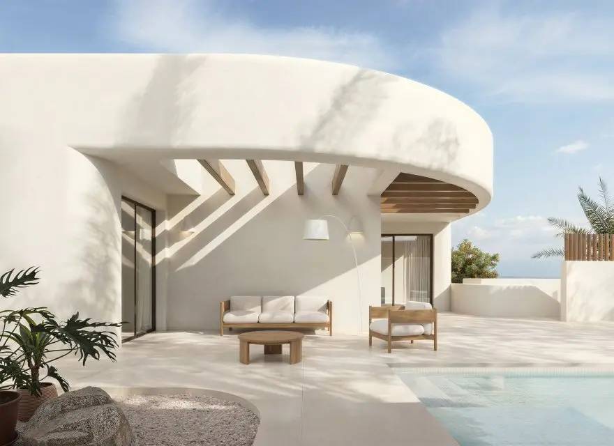 Kameralne Wille z Basenem, Solarium i Garażem blisko Pola Golfowego — Algorfa, Hiszpania (zdjęcie 2 z 13)