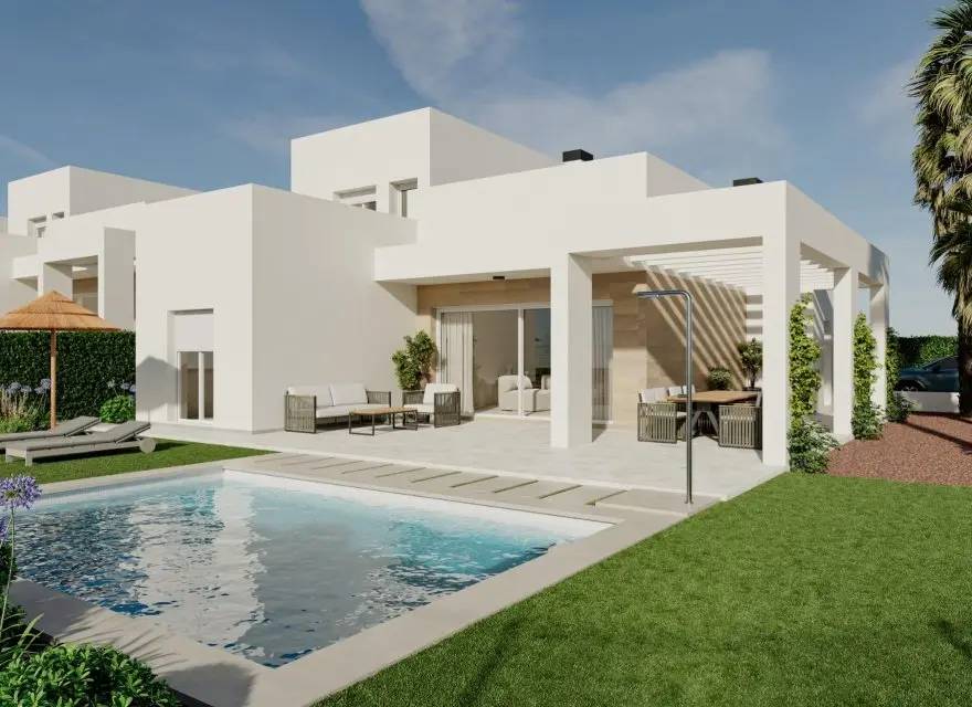 Dwupoziomowa Willa z 4 Sypialniami i Basenem w La Finca Golf — Algorfa, Hiszpania (zdjęcie 1 z 7)
