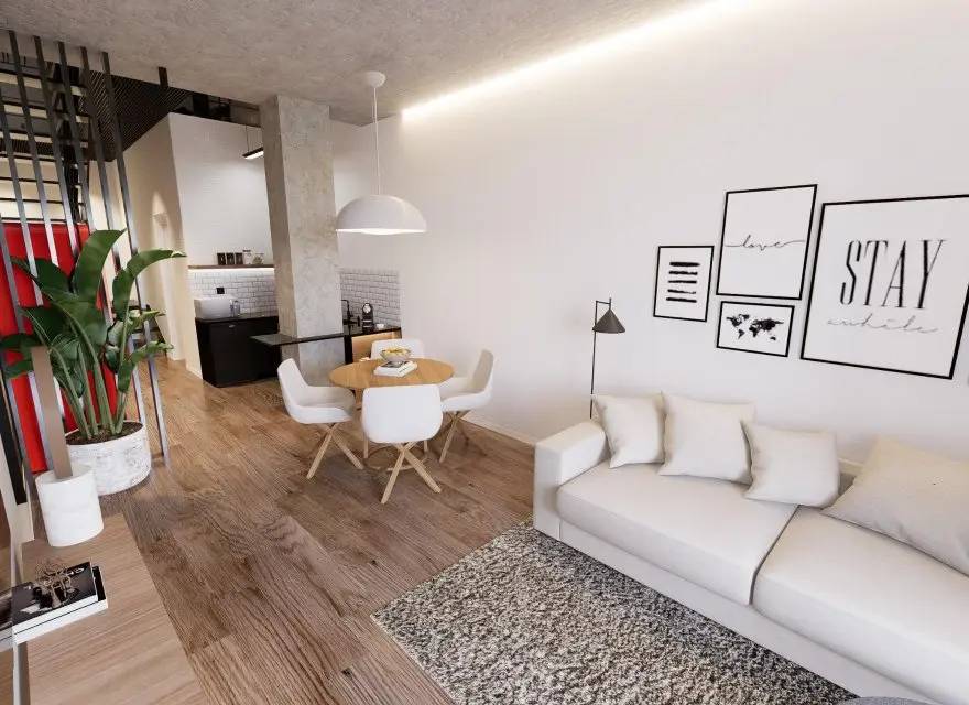 Stylowe Dwupoziomowe Lofty w Dzielnicy Benalúa, 1 km od Plaży — Alicante, Hiszpania (zdjęcie 6 z 15)