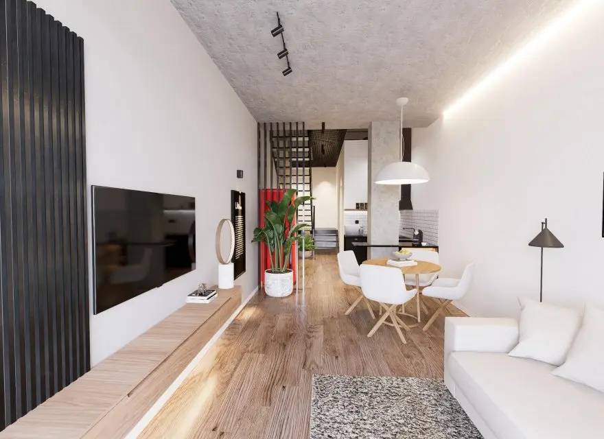 Stylowe Dwupoziomowe Lofty w Dzielnicy Benalúa, 1 km od Plaży — Alicante, Hiszpania (zdjęcie 7 z 15)