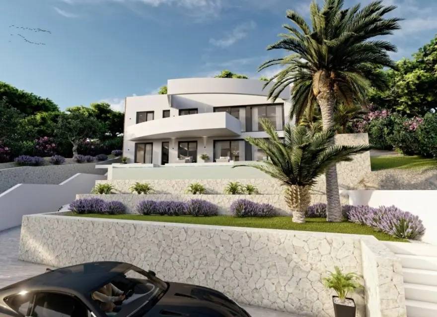 Wolnostojąca Willa z Basenem Infinity i Widokiem na Morze w Altei — Altea, Hiszpania (zdjęcie 5 z 15)