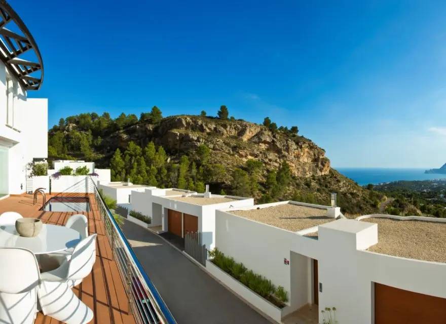 Awangardowe Wille z Panoramicznym Widokiem na Morze i Benidorm — Altea, Hiszpania (zdjęcie 1 z 15)