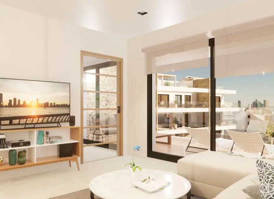 Apartamenty z Widokiem na Morze i Panoramę Benidormu na Zamkniętym Osiedlu — Finestrat, Hiszpania (zdjęcie 9 z 12)
