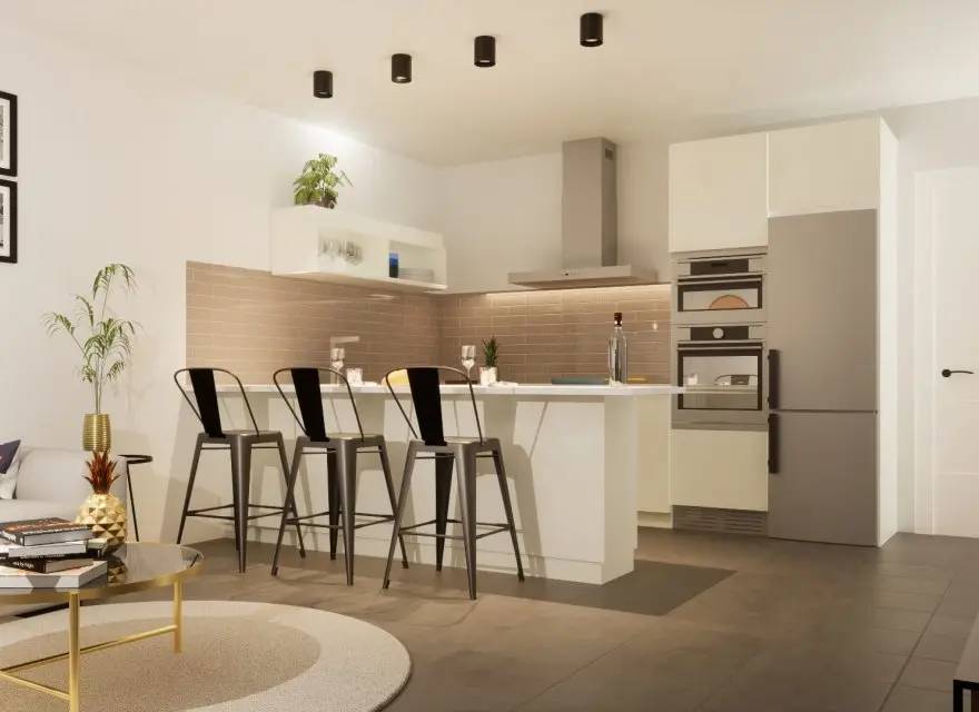 Apartamenty z Widokiem na Morze i Panoramę Benidormu na Zamkniętym Osiedlu — Finestrat, Hiszpania (zdjęcie 11 z 12)