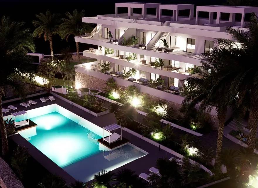 Apartamenty z Ogrodem lub Solarium blisko Pola Golfowego w Balcón de Finestrat — Finestrat, Hiszpania (zdjęcie 7 z 15)