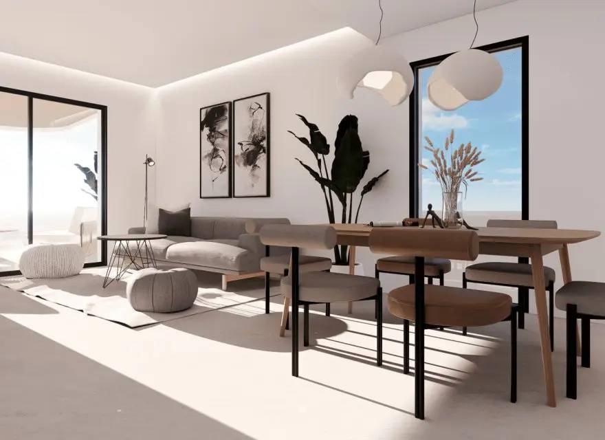 Apartamenty z Ogrodem lub Solarium blisko Pola Golfowego w Balcón de Finestrat — Finestrat, Hiszpania (zdjęcie 13 z 15)