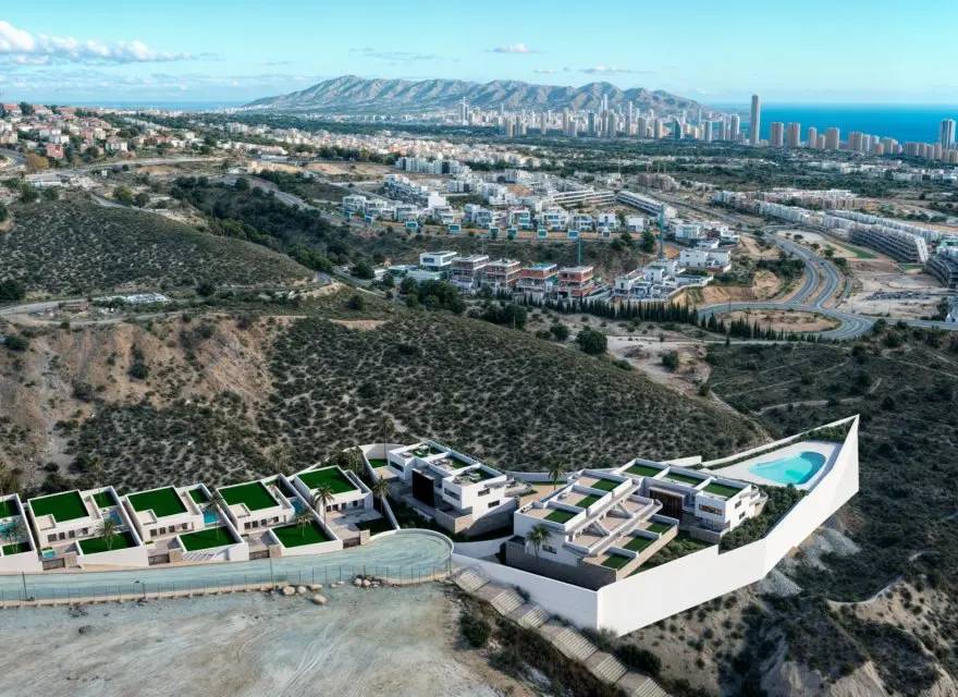 Nowoczesne Domy z Panoramicznym Widokiem na Morze i Benidorm w Finestrat — Finestrat, Hiszpania (zdjęcie 2 z 15)