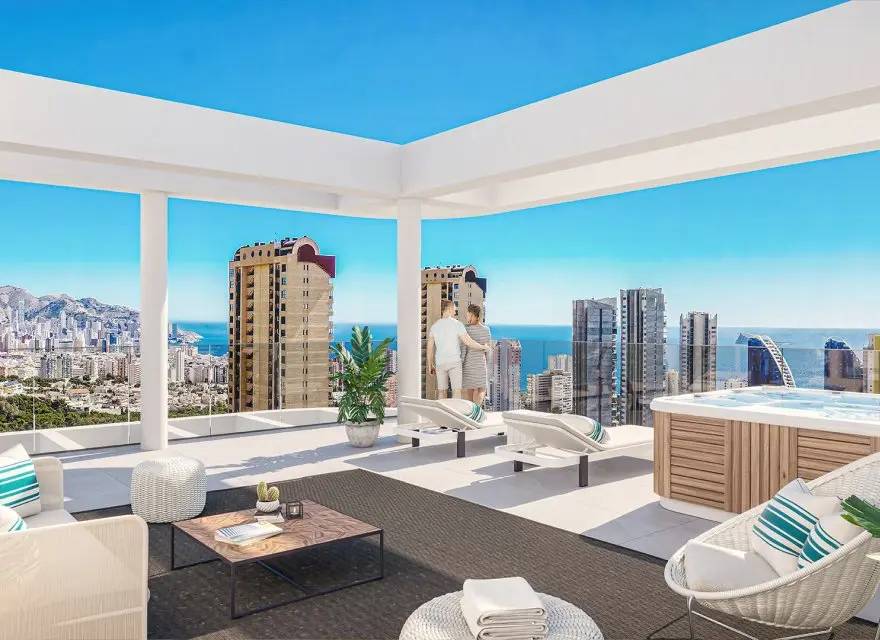 Nowoczesne Apartamenty w Wieżowcu przy Polu Golfowym i Plaży Poniente w Benidorm — Benidorm, Hiszpania (zdjęcie 4 z 9)