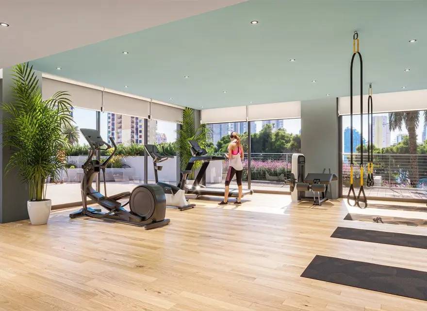 Nowoczesne Apartamenty w Wieżowcu przy Polu Golfowym i Plaży Poniente w Benidorm — Benidorm, Hiszpania (zdjęcie 6 z 9)
