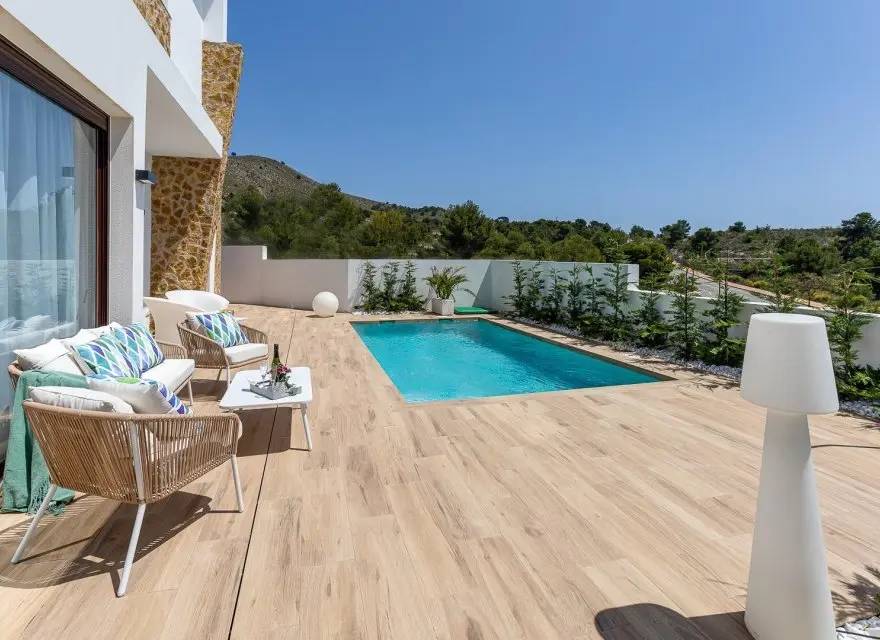 Nowoczesne Wille z Basenem i Solarium z Widokiem 360° w Balcón de Finestrat — Finestrat, Hiszpania (zdjęcie 2 z 15)