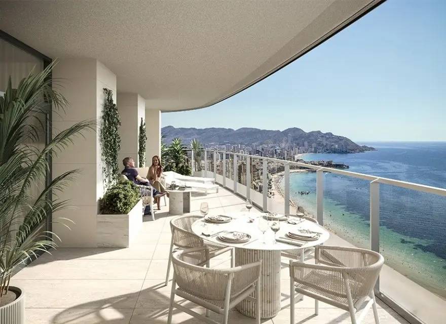 Luksusowe Apartamenty w Najwyższym Wieżowcu Mieszkalnym Europy przy Plaży Poniente — Benidorm, Hiszpania (zdjęcie 3 z 10)