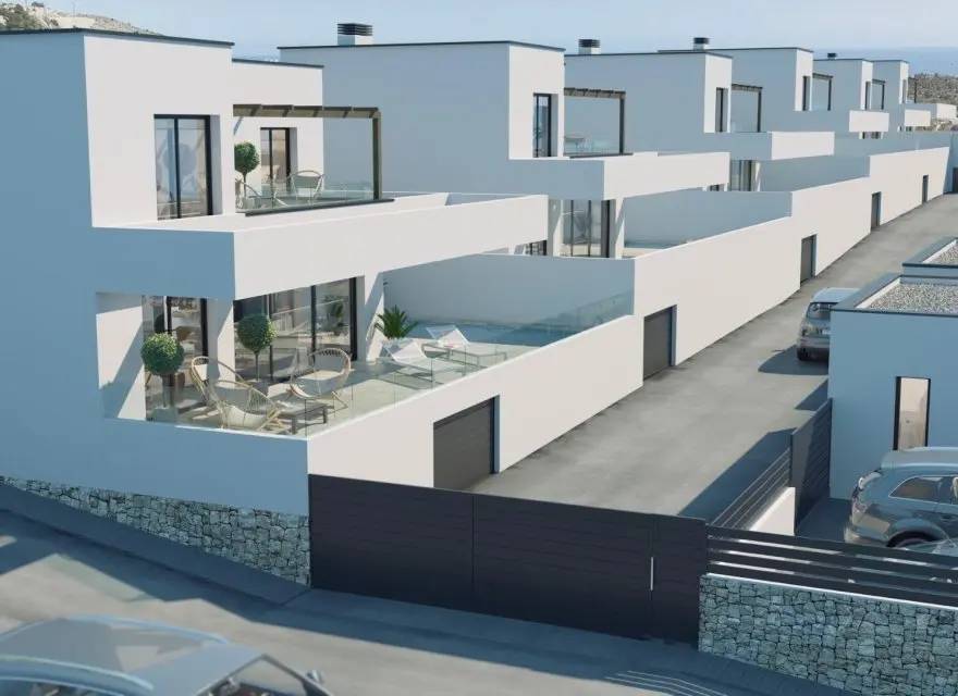 Designerskie Wille z Basenem i Piwnicą u Stóp Gór z Widokiem na Morze — Finestrat, Hiszpania (zdjęcie 4 z 15)