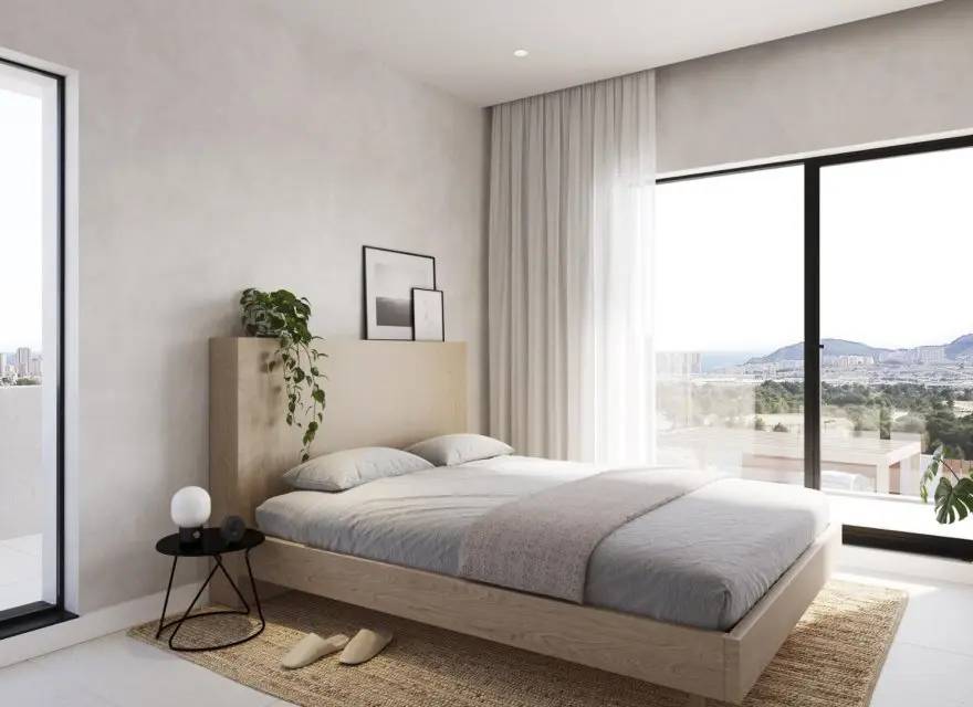 Architektoniczne Wille z Basenem i Tarasem z Widokiem na Benidorm i Sierra Cortina — Finestrat, Hiszpania (zdjęcie 8 z 9)