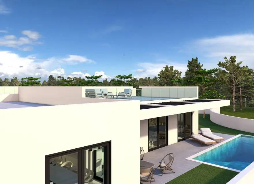 Nowoczesne Wille z Basenem, Solarium i Garażem z Widokiem na Morze w Finestrat — Finestrat, Hiszpania (zdjęcie 5 z 15)