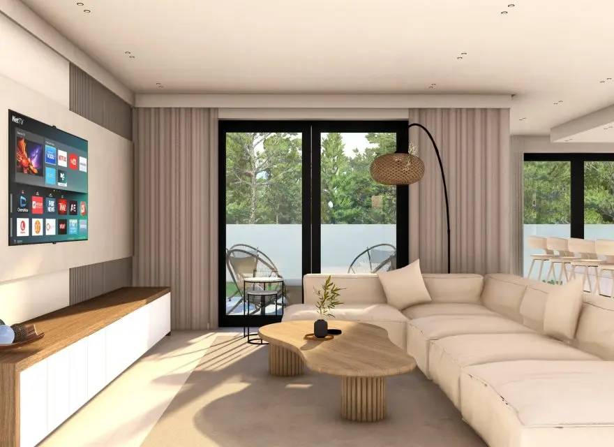 Nowoczesne Wille z Basenem, Solarium i Garażem z Widokiem na Morze w Finestrat — Finestrat, Hiszpania (zdjęcie 9 z 15)