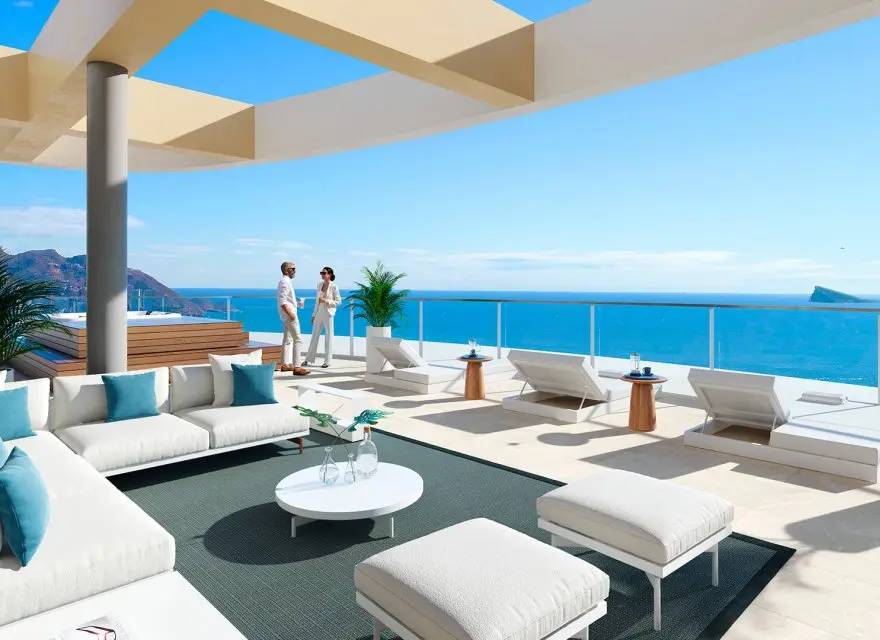 Luksusowe Apartamenty w Ikonicznych Wieżach kilka Metrów od Plaży Poniente — Benidorm, Hiszpania (zdjęcie 3 z 14)