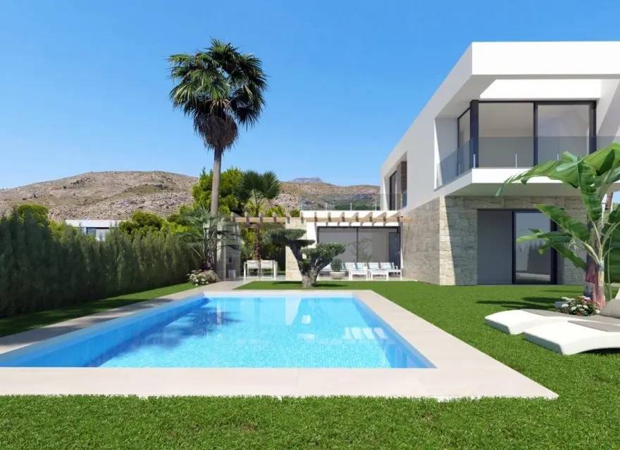 Nowoczesne Wille z Basenem 200 m od Pola Golfowego w Sierra Cortina — Finestrat, Hiszpania (zdjęcie 4 z 12)