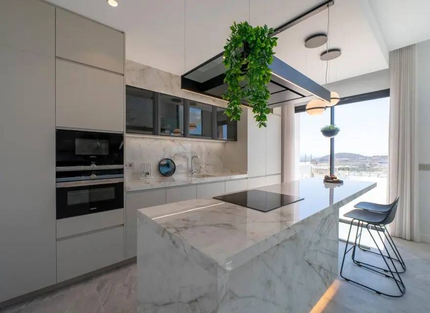 Luksusowe Wille z Windą, Basenem Infinity i Solarium z Widokiem na Benidorm — Finestrat, Hiszpania (zdjęcie 9 z 15)