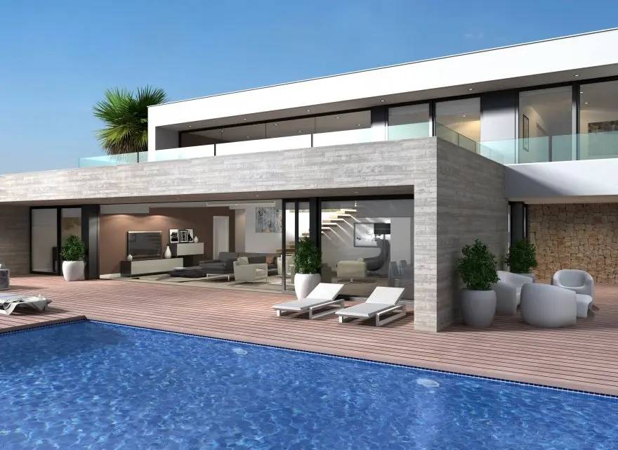 Willa ze Wspornikowymi Bryłami i Garażem w Residencial Jazmines — Benitachell, Hiszpania (zdjęcie 4 z 11)