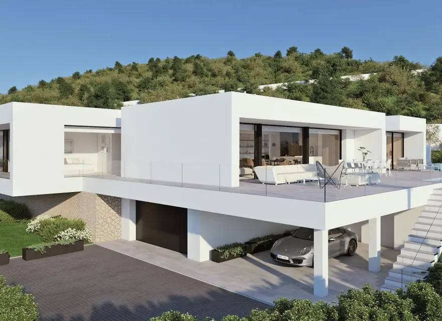 Rezydencja Unosząca się nad Morzem z Widokiem na Portet de Moraira — Benitachell, Hiszpania (zdjęcie 1 z 11)