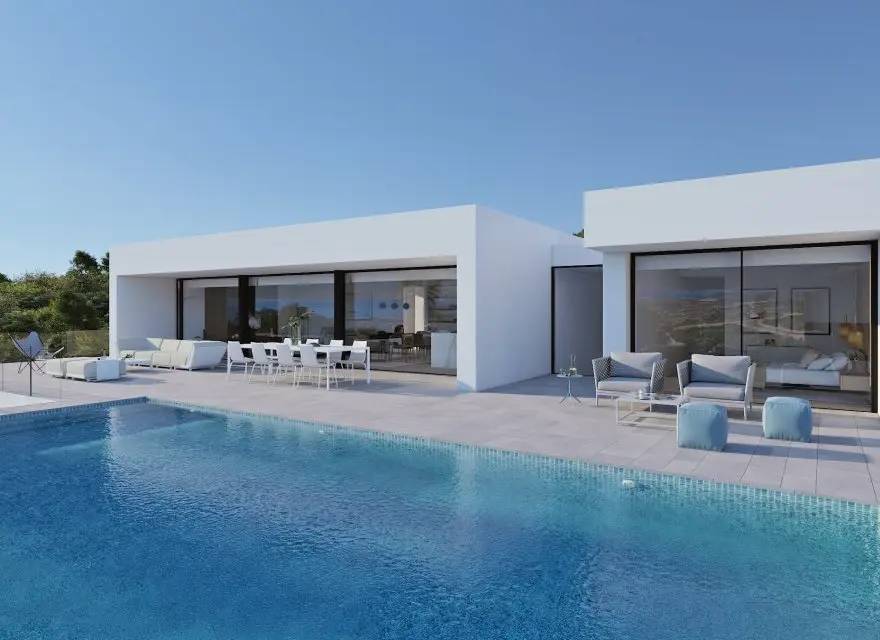 Rezydencja Unosząca się nad Morzem z Widokiem na Portet de Moraira — Benitachell, Hiszpania (zdjęcie 5 z 11)