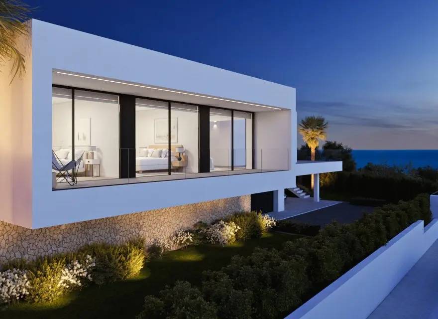 Rezydencja Unosząca się nad Morzem z Widokiem na Portet de Moraira — Benitachell, Hiszpania (zdjęcie 8 z 11)