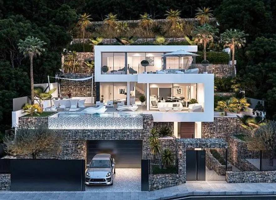 Willa High-Tech z Windą i Basenem Infinity z Widokiem na Zatokę Calpe — Calpe, Hiszpania (zdjęcie 9 z 15)