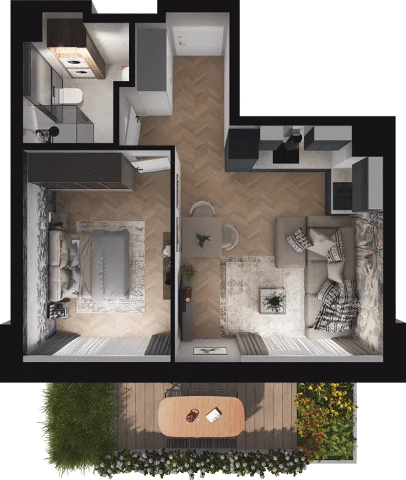 Luksusowy apartament na parterze — Gdańsk, Polska (zdjęcie 3 z 3)