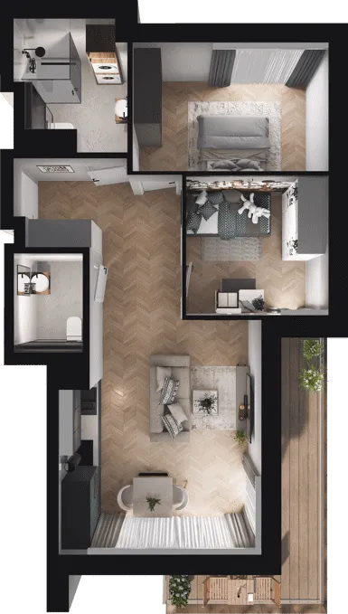 Luksusowy apartament na pierwszym piętrze — Gdańsk, Polska (zdjęcie 3 z 3)