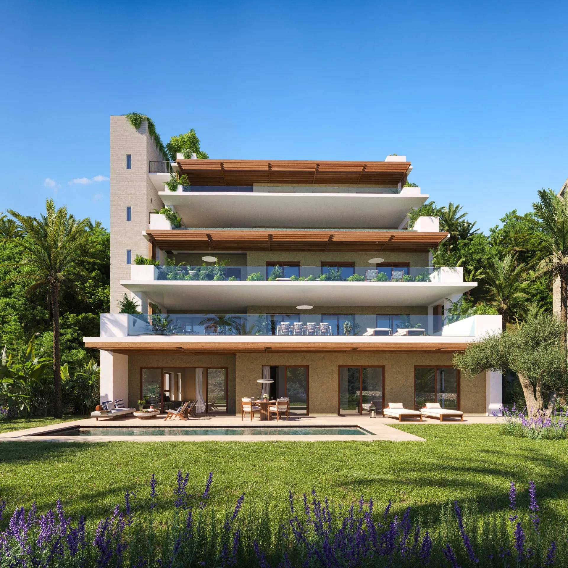  Luksusowy penthouse z pięknym widokiem w Finca Cortesin — Casares, Hiszpania